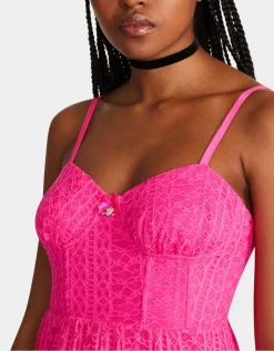 Betsey Johnson Ava Corset Midi Dress<Women Clothing