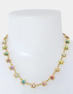 Betsey Johnson Betsey Love Fest Stone Flower Collar Necklace<Women Jewelry