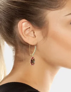 Betsey Johnson Betseys Flower Hook Earrings<Women Jewelry
