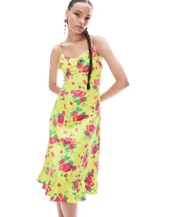 Betsey Johnson Betseys Painted Rose Midi Dress<Women Clothing