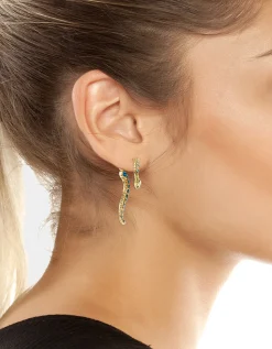 Betsey Johnson Betseys Slithering Snake Earrings<Women Jewelry
