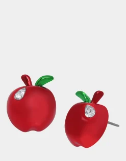 Betsey Johnson Charm School Apple Studs<Women Jewelry
