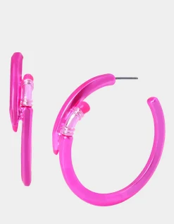 Betsey Johnson Charm School Pencil Hoops<Women Jewelry