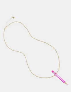Betsey Johnson Charm School Pencil Pendant<Women Jewelry