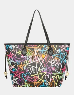 Betsey Johnson Graffiti Sweetie 2 Tote<Women Handbags