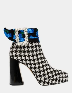 Betsey Johnson Idris Black/White<Women Shoes