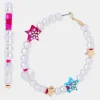 Betsey Johnson Kidult Kitsch Pearl Bead Hoops<Women Jewelry
