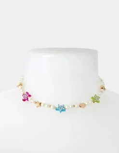 Betsey Johnson Kidult Kitsch Pearl Collar Necklace<Women Jewelry