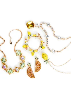 Betsey Johnson Lemon Drop Slice Statement Earrings<Women Jewelry