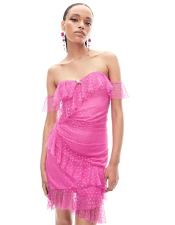 Betsey Johnson Meshing Around Strapless Mini Dress<Women Clothing