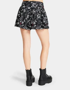 Betsey Johnson Pretty In Punk Vintage Inspired Flounce Mini Skirt Nt<Women Clothing