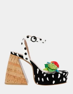 Betsey Johnson Sprite Black/White<Women Shoes