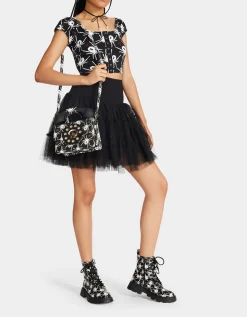 Betsey Johnson 80Th Bash Tulle Tutu Black/Black<Women Clothing