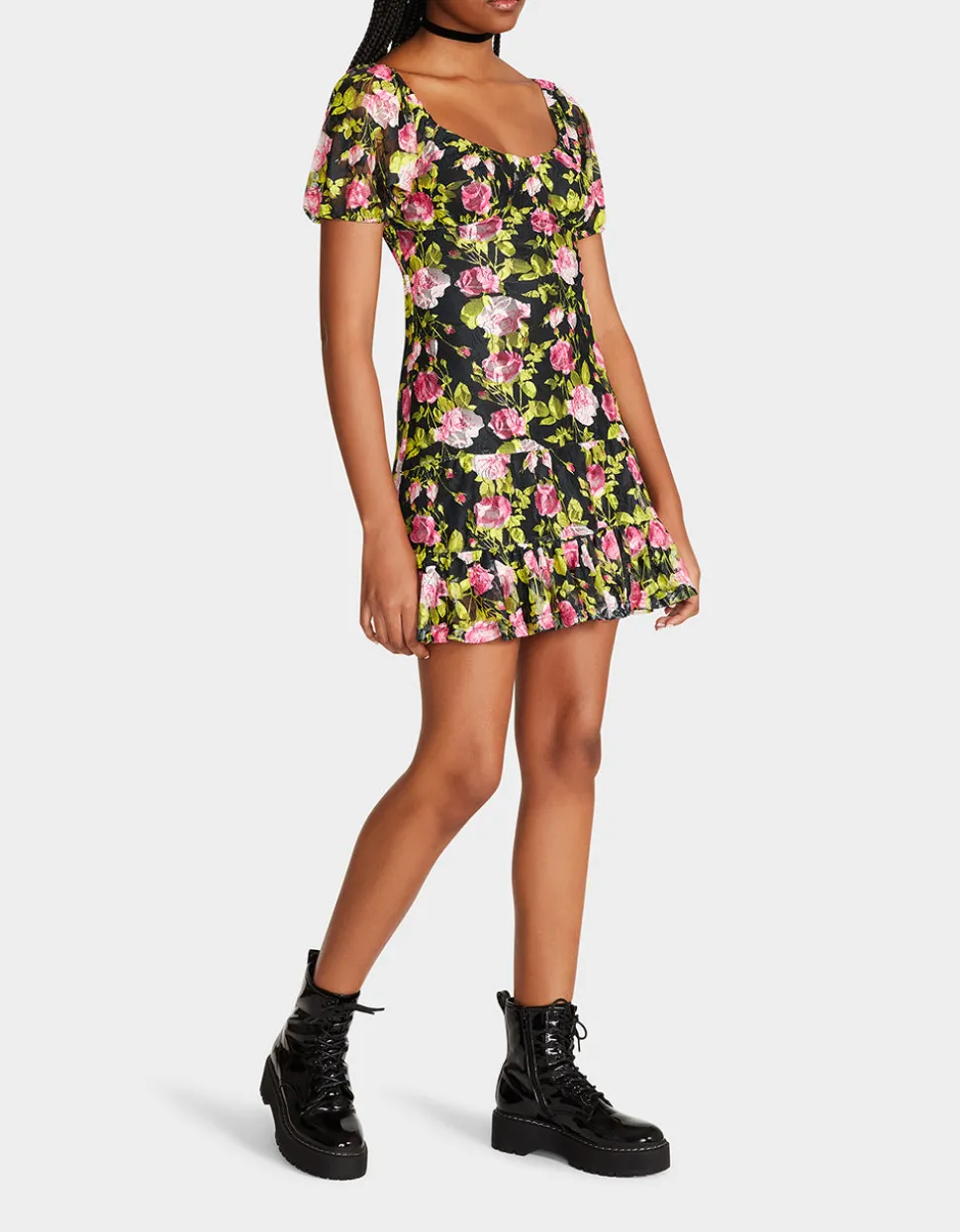 Betsey Johnson Vintage Floral Mini Dress<Women Clothing