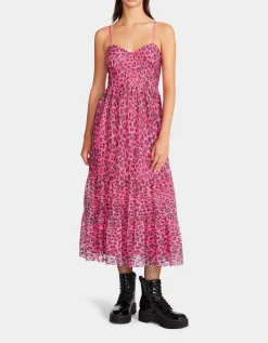Betsey Johnson Wild N Out Stretch Lace Corset Midi<Women Clothing